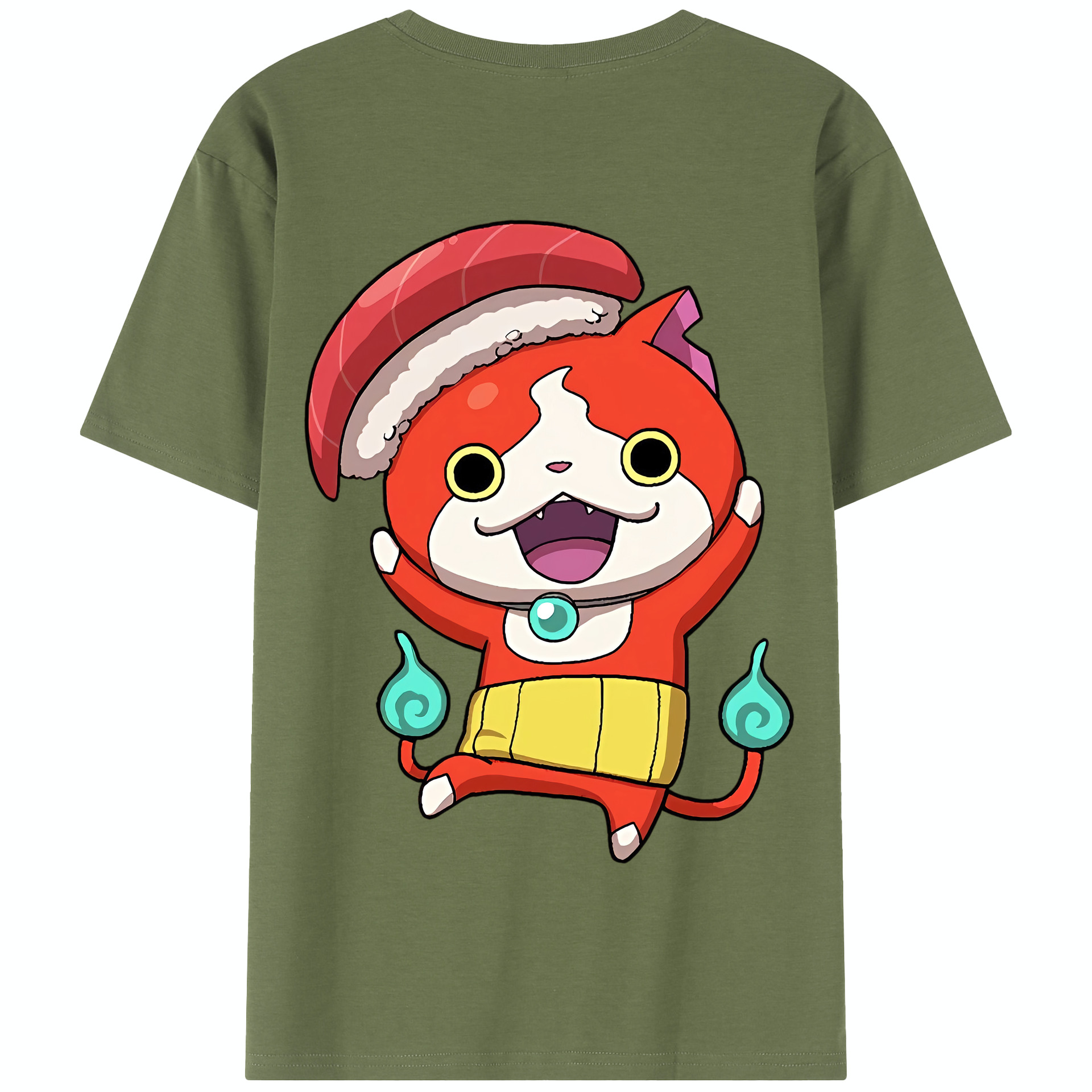 （画像用） 妖怪ウォッチ Yo-kai Watch 綿100％半袖Tシャツ（背面プリント）